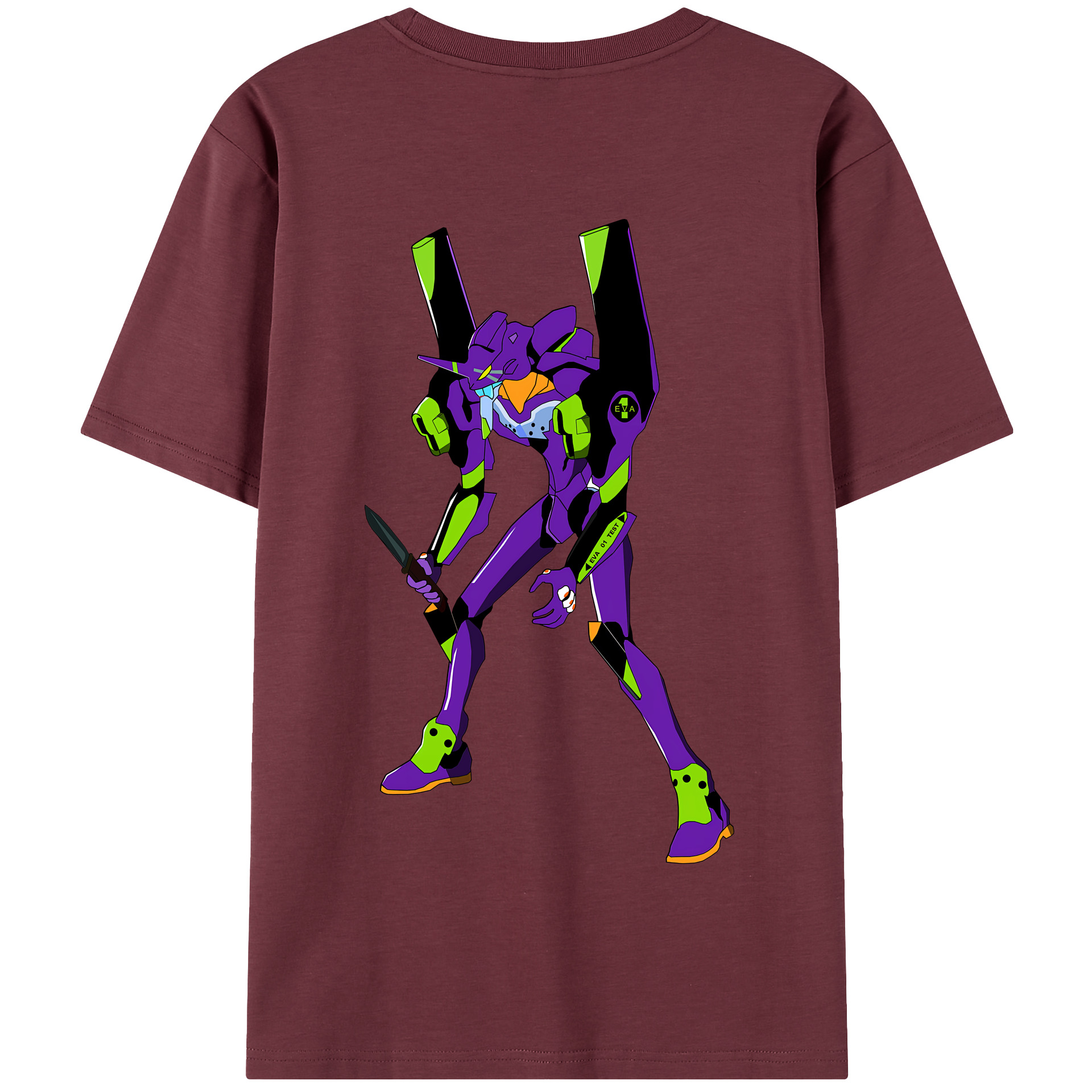 （画像用） EVA 新世紀エヴァンゲリオン 綿100％半袖Tシャツ（背面プリント）